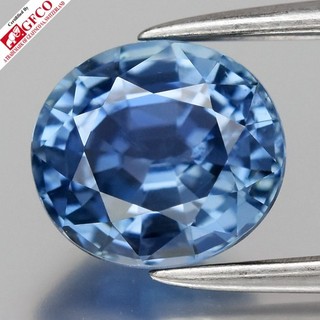 💎GFCO CERTIFIED 1.57ct VVS Oval Natural Teal Blue Sapphire Unheated Gemstone