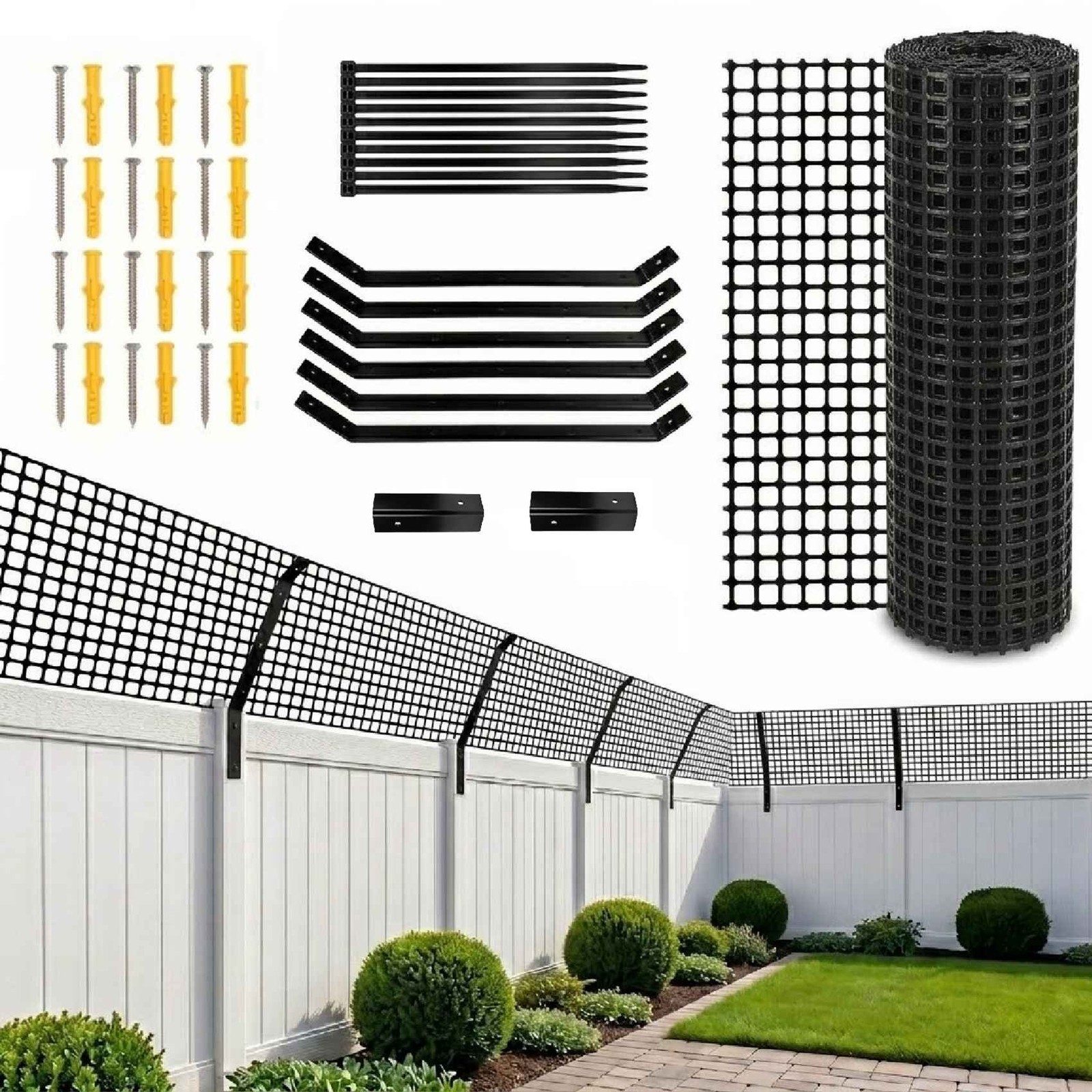 Cat Proofing Fencing Security Retaining Kits Catio Enclosure All Sizes O6C76419