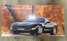 1998 CHEVROLET C5 CORVETTE COUPE DEALERSHIP POSTER OEM GM BLACK Corvette 