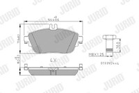 Jurid 573403J Bremsbelagsatz, Scheibenbremse For Infiniti MERCEDES-BENZ