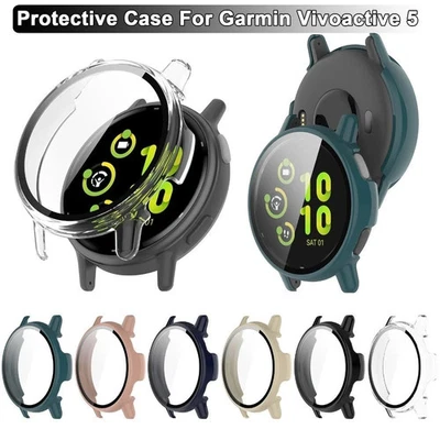 Shell Screen Protector Tempered Cover Shell for Garmin Vivoactive 5
