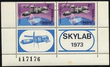 ROMANIA  1973 SKYLAB SPACE LABORATORY,  p2@