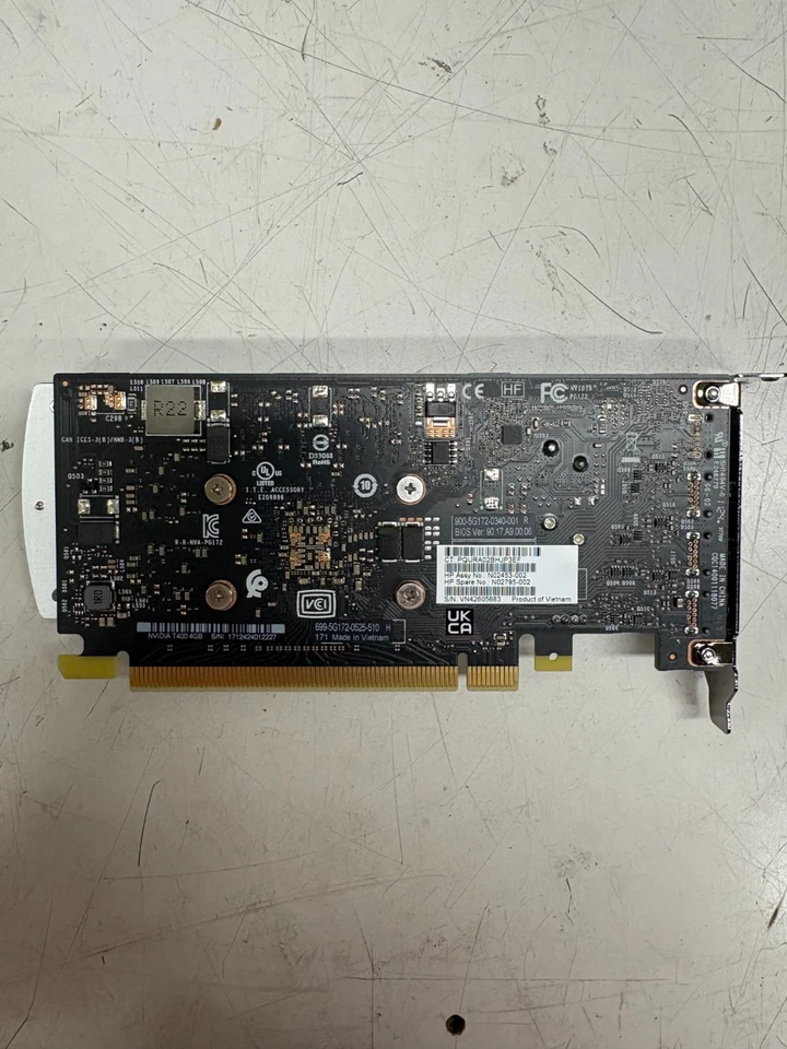 HP NVIDIA T400 4GB GDDR6 Low Profile Mini Display Port X3 GPU N02453-002 - Image 2 of 2