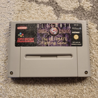 Midway Ultimate Mortal Kombat 3 Nintendo SNES Spielmodul Pal-Version USK18 