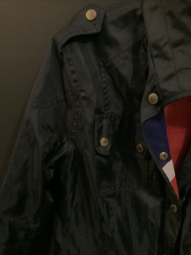 Barbour International Union Jack Lining Ladies Jacket - UK Size 16 Navy genuine - Picture 8 of 15