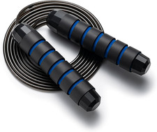 Jump Rope, Adjustable Jump Ropes,Skipping Rope Tangle-Free Rapid Speed with Ball