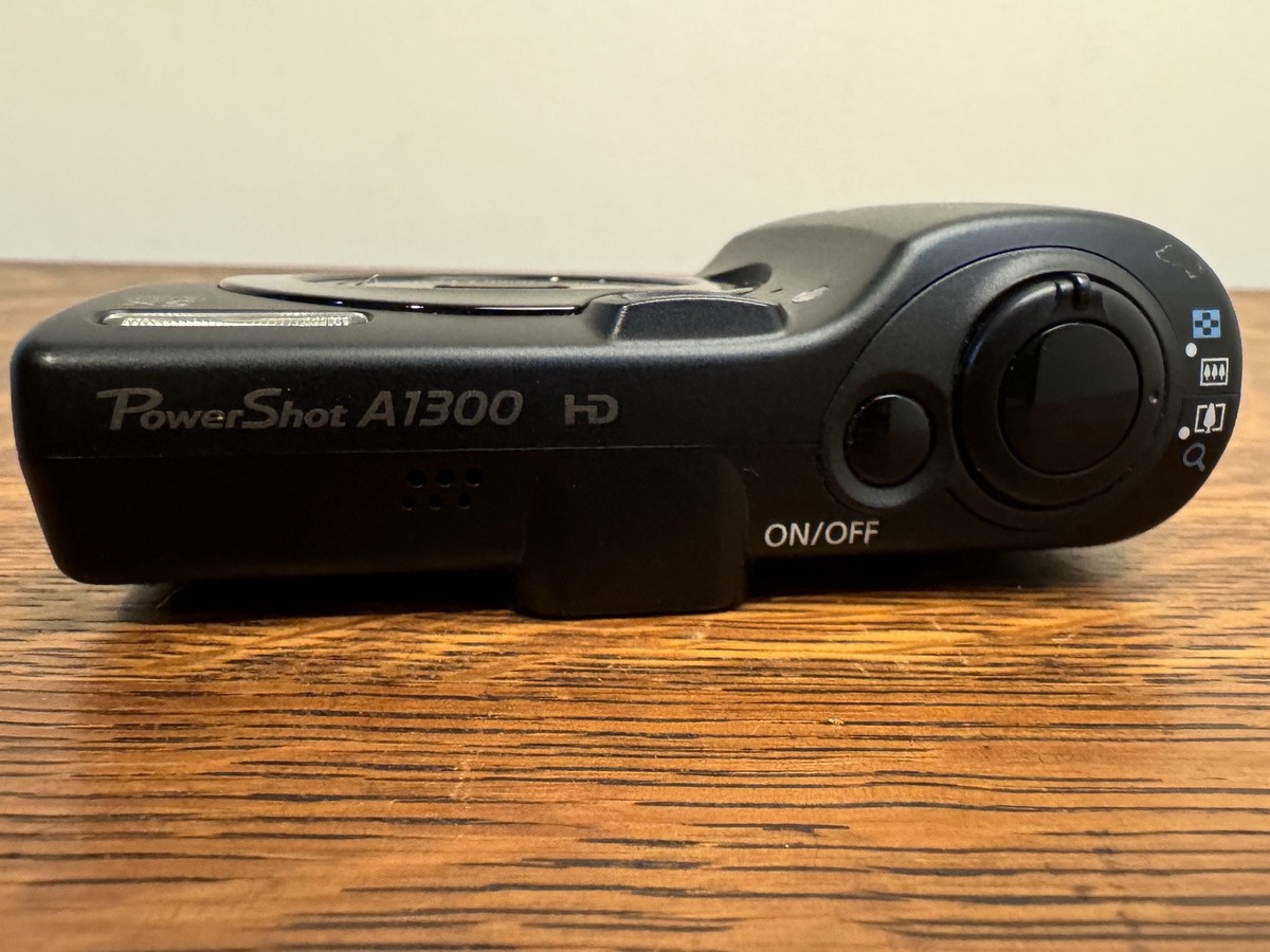 Black CANON PowerShot A1300 HD 16.0MP Digital Camera - Fully