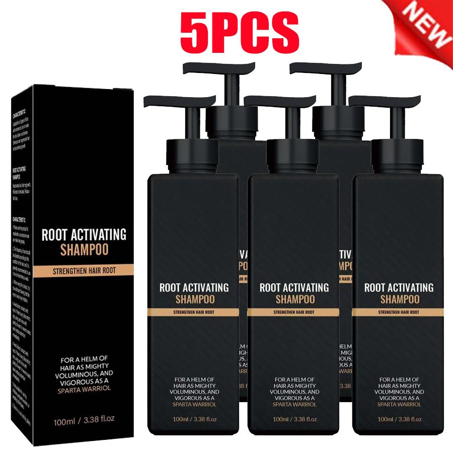 1-5PACK Root Activator Shampoo, SPARTAN Hair Loss Shampoo,Shampoo Root Activator