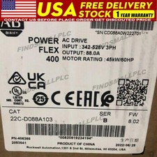 22C-D088A103 Allen-Bradley PowerFlex 400 45 kW 60 HP AC Drive  US Free Tax