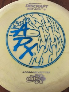 Jake’s Discs Discraft Elite X Soft APX 174 g used Walled Lake with Patent #
