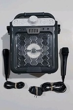 Singing Machine SML2088C Karaoke Player Bluetooth CD G w/ Lights 2 Microphones