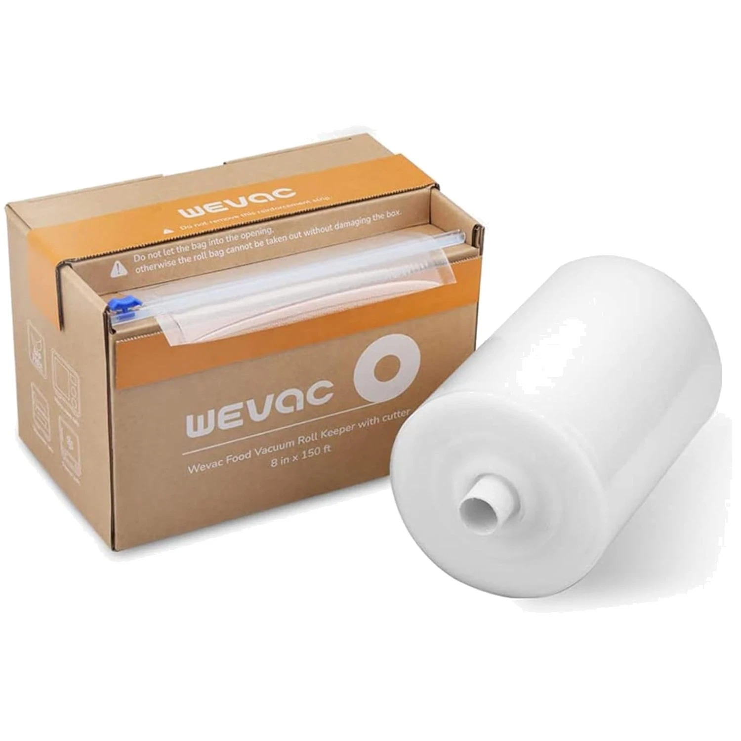 Long-lasting Food Saver Bags 8" x 150' Roll with Cutter