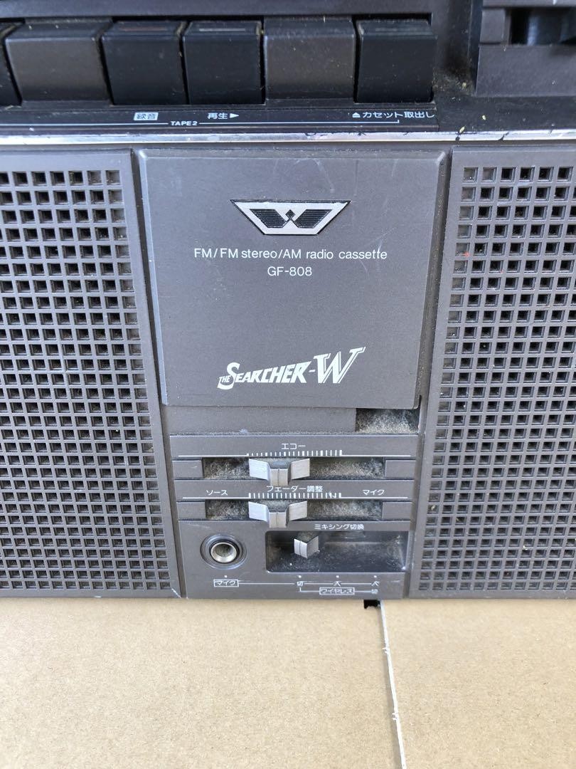 希少 シャープ SEARCHER-W GF-808 ラジカセ FM AM SHARP SEARCHER-W GF-808S Boombox 1979 | eBay