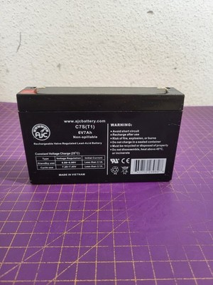 AJC Battery 6 Volt 7Ah 6V 7Ah Sealed Lead Acid Replacement Battery _1_5