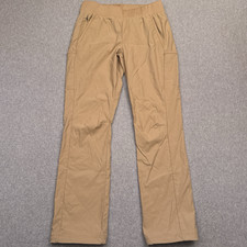 Columbia Active Fit Straight Leg Cargo Pants Womens Medium Canoe Tan Hiking EUC