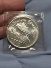 1996 .999 FINE SILVER 1 TROY OZ Season Greetings Holiday Christmas Coin  Horse
