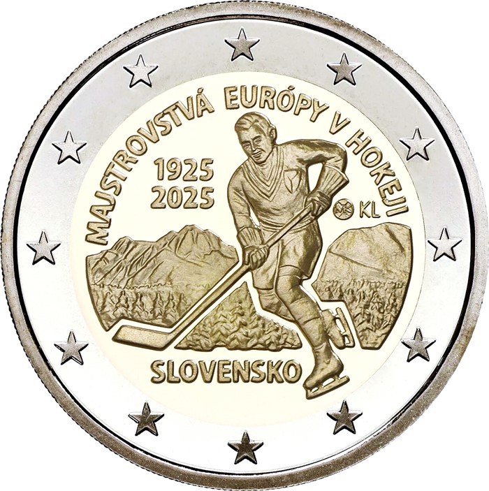 Slovaquie 2 Euro 2025 Hockey Sur Glace EM Neuf