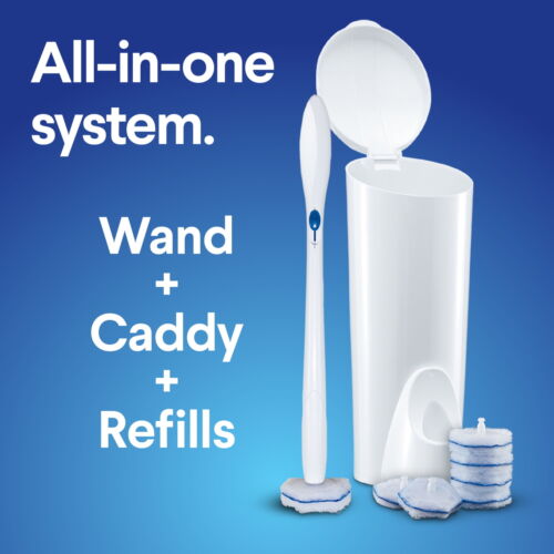 Disposable Toilet Bowl Brush Cleaner System