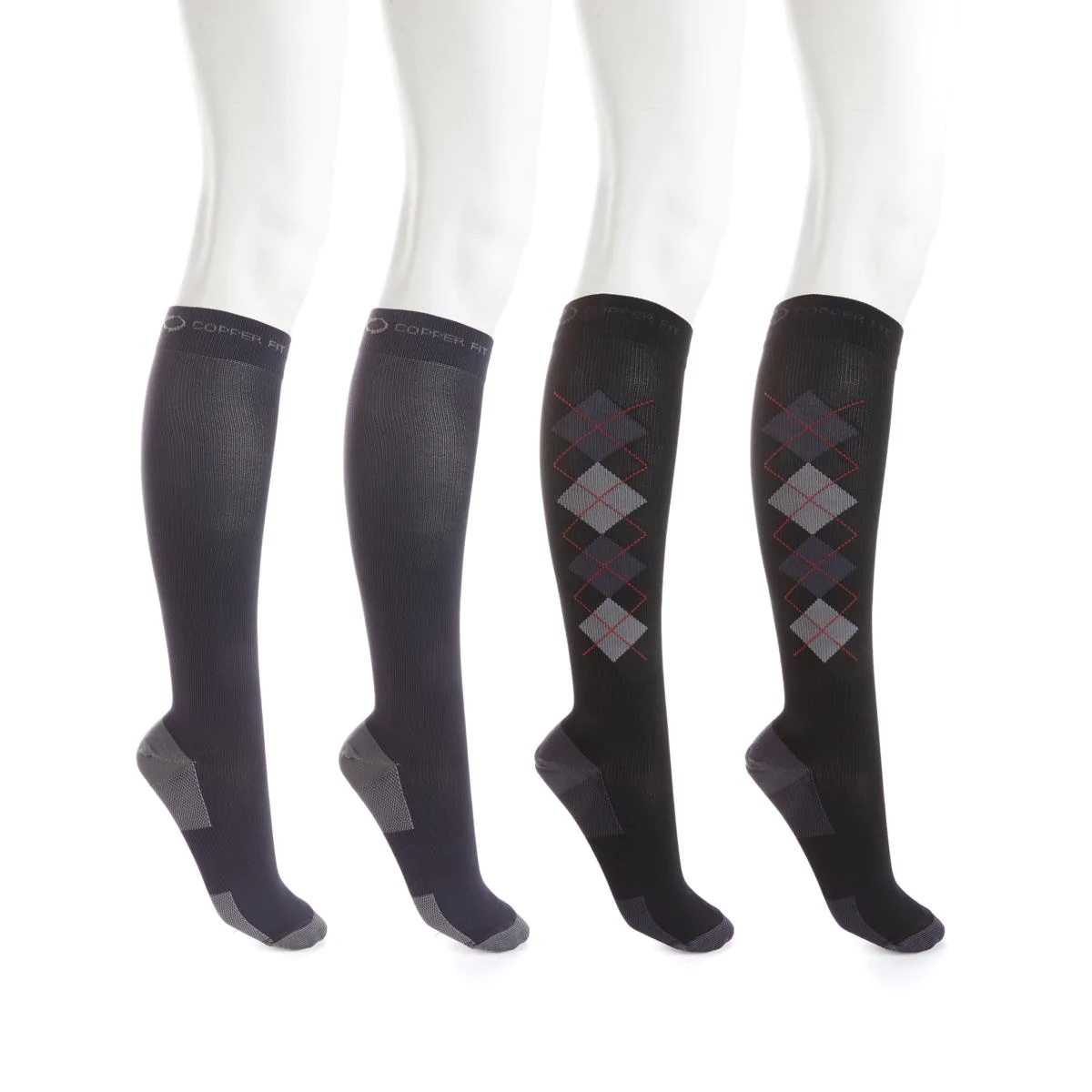 Copper Fit™ KneeHigh Compression Socks 4pack 581211/595126J eBay