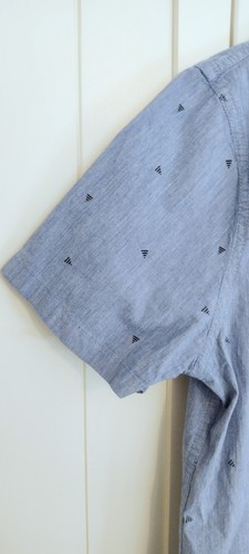 Hollister Short Sleeve Shirt Small Blue Stretch - Picture 6 of 7
