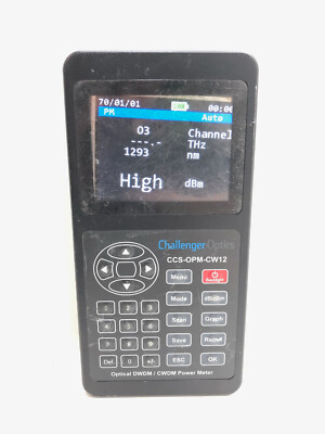Challenger Optics CCS-OPM-CW12 Optical DWDM CWDM O-Band Power Meter w Cable READ
