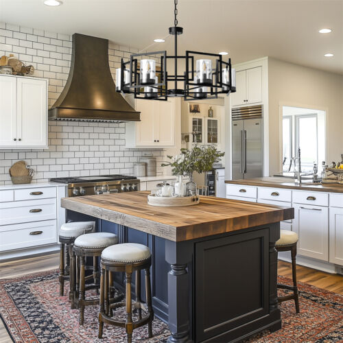 6-Lights Industrial Ceiling Chandelier Dining Room Pendant Lamp Warm Lighting US - Picture 5 of 16