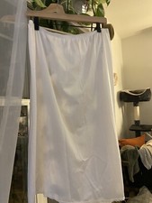 Vintage Vassarette Slip 2XL Style 11-822 White Lace Trim