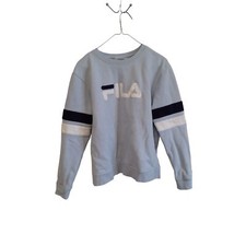 Fila vintage style women's blue crew neck pullover