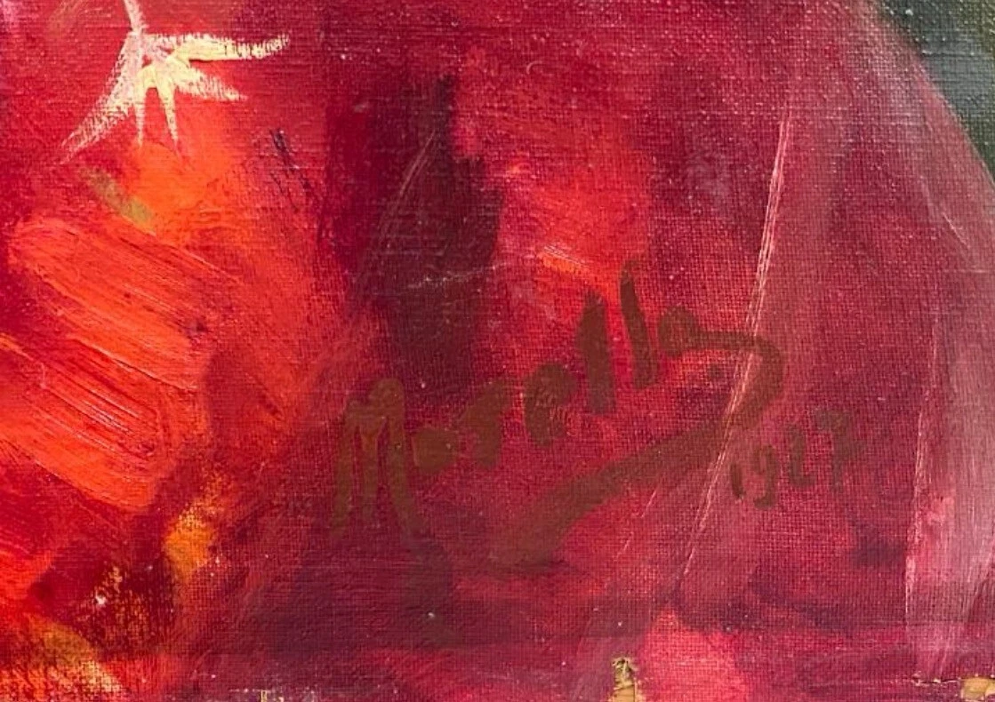 FEDERICO MORELLO, 1927, OIL ON CANVAS, PALERMO, ITALY