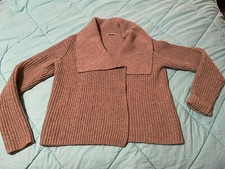 Gap Tan Open Front Shawl Collar Wool Blend Cardigan Sz Large Womens