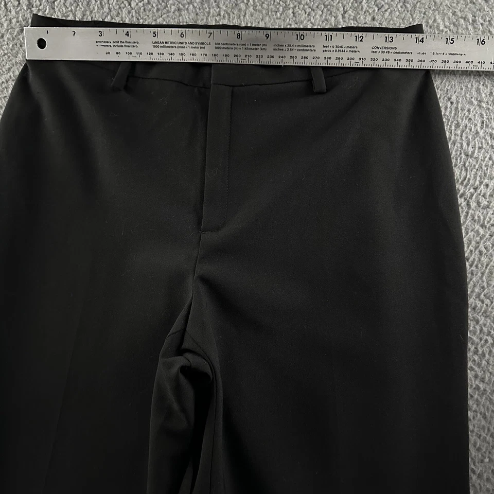 Pantalones para mujer Gap negros talla 4 carrera oficina tiro alto mezcla de lana poliéster Foto 4 de 4