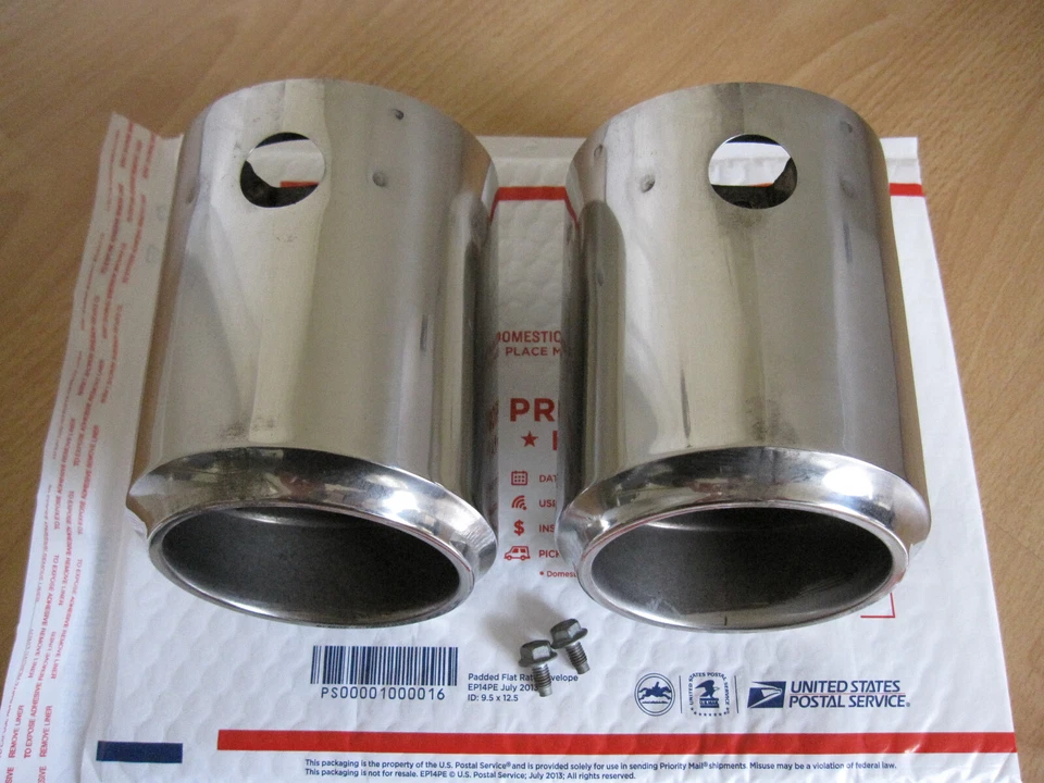 Set of 2 OEM 2015-2025 Subaru BRZ Toyota GR86 Scion FR-S muffler tail pipe tips - Imagem 4 de 4