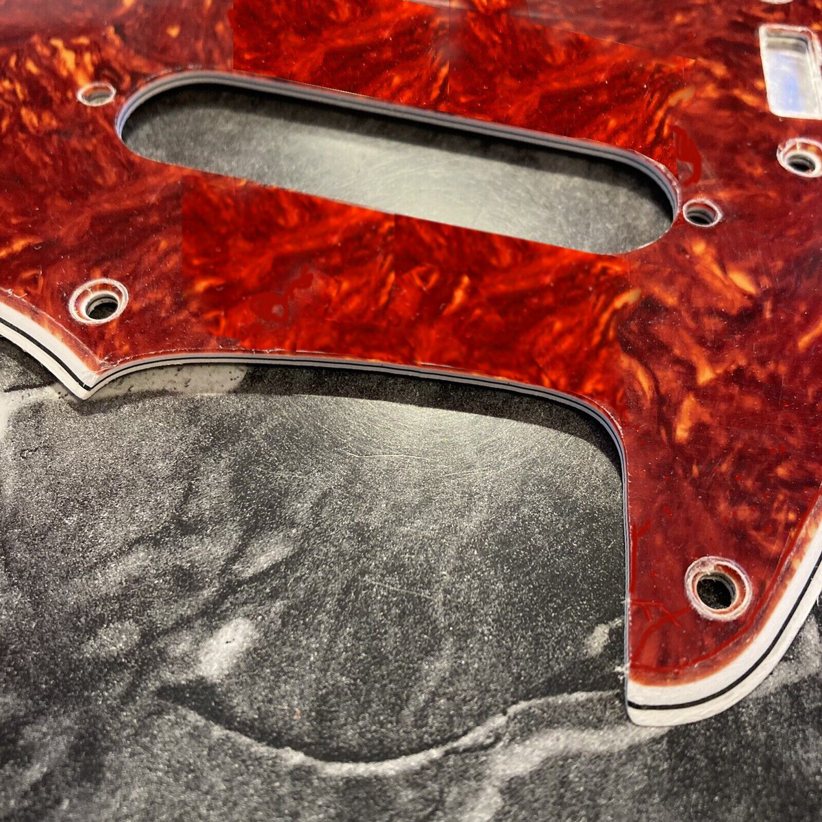 Wide Bevel Celluloid Tortoise Pickguard for Made In Japan Fender