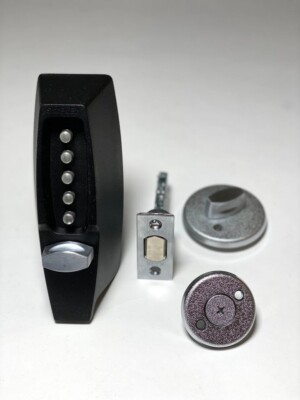 Kaba Simplex 7100 / 71081941 mechanical push-button locks in Black Chrome (x2)