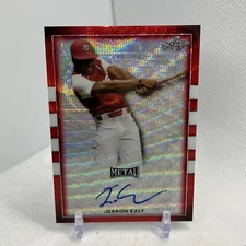 2018 Leaf Perfect Game All-American Classic Red Jerrion Ealy Auto /3 BA-JE1