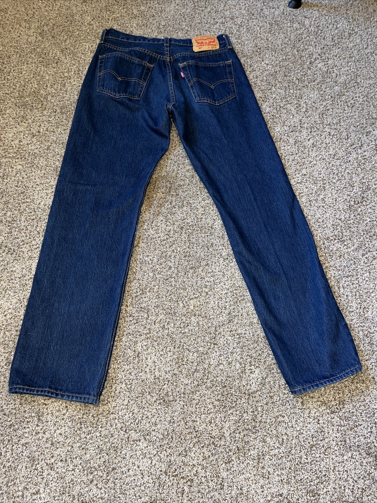 LEVIS 501XX Men 30x30 Waterless Straight Leg Button Fly Denim Blue Jeans - View 11