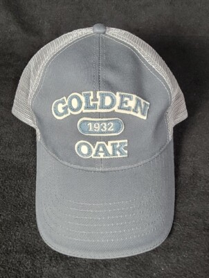 Golden Oak 1932 Trucker Style Hat One Size Fits All  Gray And Blue