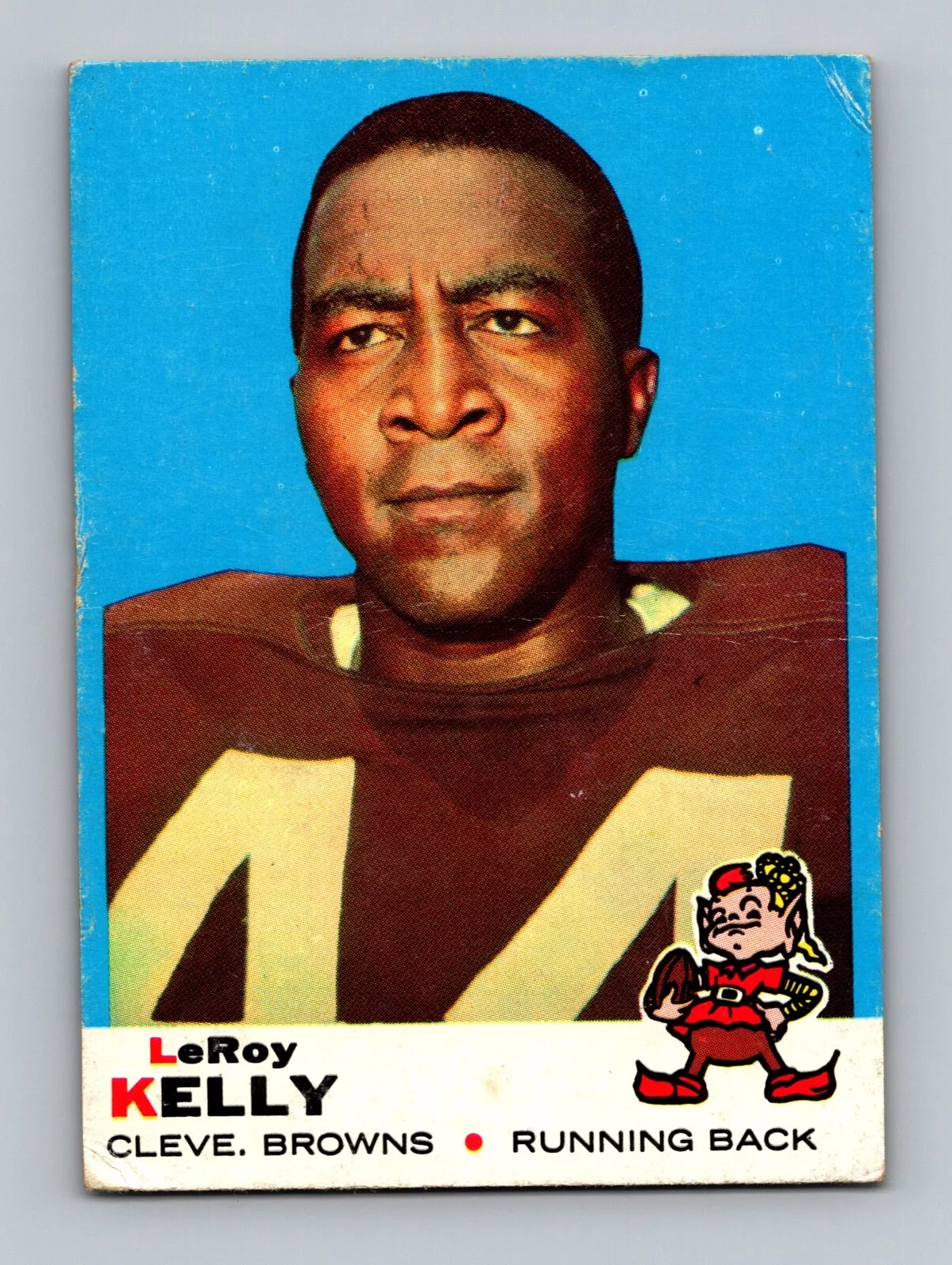 1969 Topps #1 LeRoy Kelly LOW GRADE Football Card (D4)