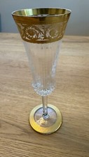 Luxury Saint Louis Thistle Crystal Champagne Glass – Signed, Excellent Condition