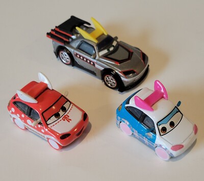 Disney Pixar Cars 2 Toons Tokyo Mater Suki Kabuto Harumi Japan 1/55 Mattel Lot