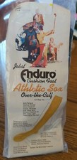 1977 Jobst Enduro Cushion Foot Over The Calf Athletic Sox Socks L Green Vintage
