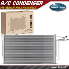 AC Condenser w/ Bracket for Chevrolet Impala 1994-1996 Buick Roadmaster Cadillac