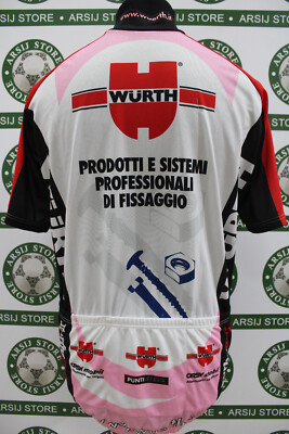 Maillot Cyclisme WURTH Homme – Manches Courtes, Multicolore, Taille L – Tenue Vélo Technique