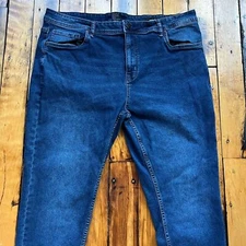 The Perfect Jean Men’s 42x30 Slim Fit Jeans Blue Denim Dark Wash Stretch