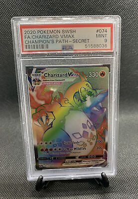 PSA 9 MINT Pokemon Champion Path Secret Rare Rainbow PSA 9 MINT Pokemon Champion Path Secret Rare Rainbow