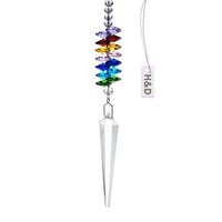 H&d Rainbow Octagon Hanging Icicle Pendant Crystal Prism Suncatcher, New, Free S on sale H&d Rainbow Octagon Hanging Icicle Pendant Crystal Prism Suncatcher, New, Free S on sale