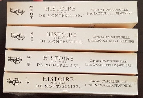 HISTOIRE de la VILLE DE MONTPELLIER (D'AIGREFEUILLE) Lacour 1995. Complet 4 volu - Imagen 2 de 4