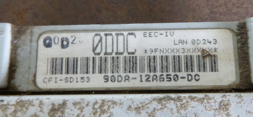 Ford Falcon EA2 3.9 6cyl 4spd Auto Engine Computer ECU 90DA 12A650DC - Picture 4 of 4