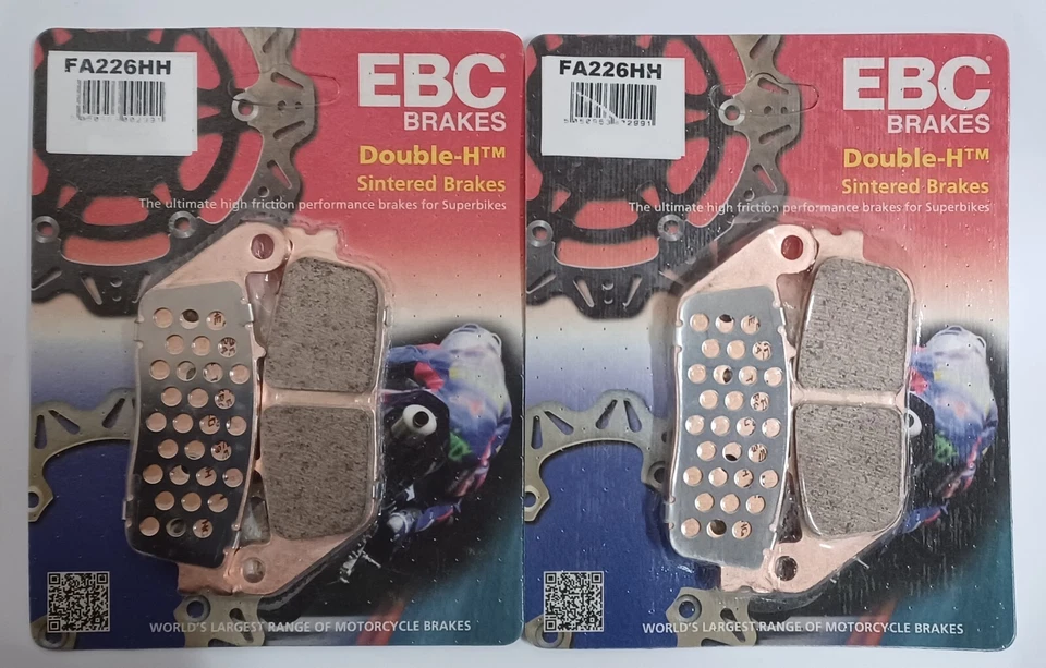 Pastillas de freno delanteras y traseras sinterizadas EBC para Kawasaki Ninja 650 (2017 a 2025) Foto 2 de 4