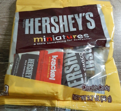 Hershey  Miniatures Assorted Mini Candy Bars Mr. Goodbar Krackel Hershey's 2.7oz